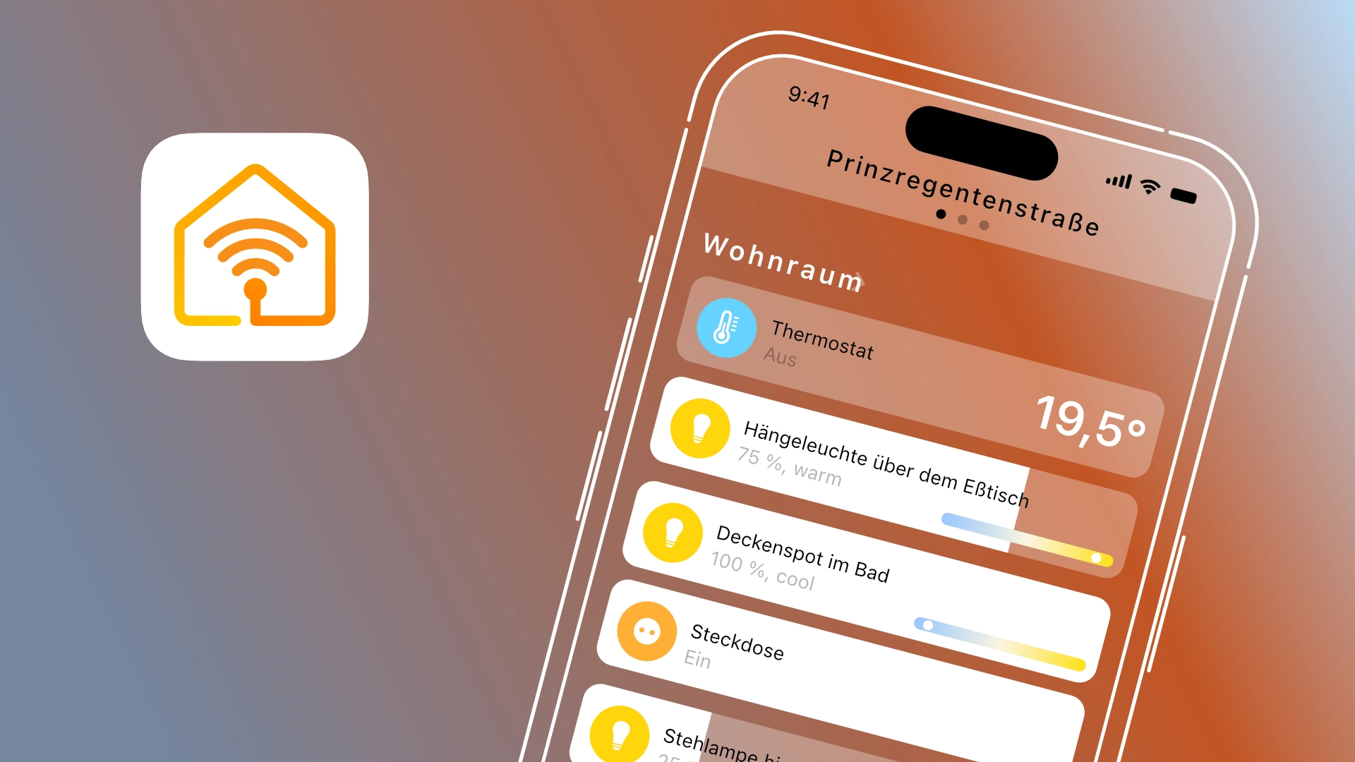 UI-Design – Funktionsstudie für eine Smart-Home-App – Neues App-Icon